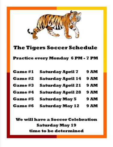 Tigers Schedule